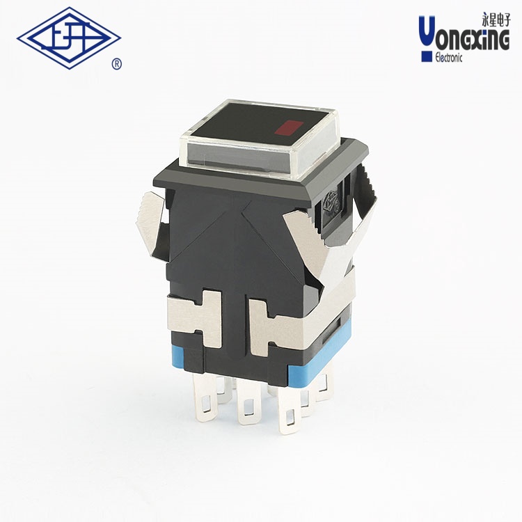 KD2點發(fā)光黑色按鈕開關(guān)KD2-A21L24D-BB-R